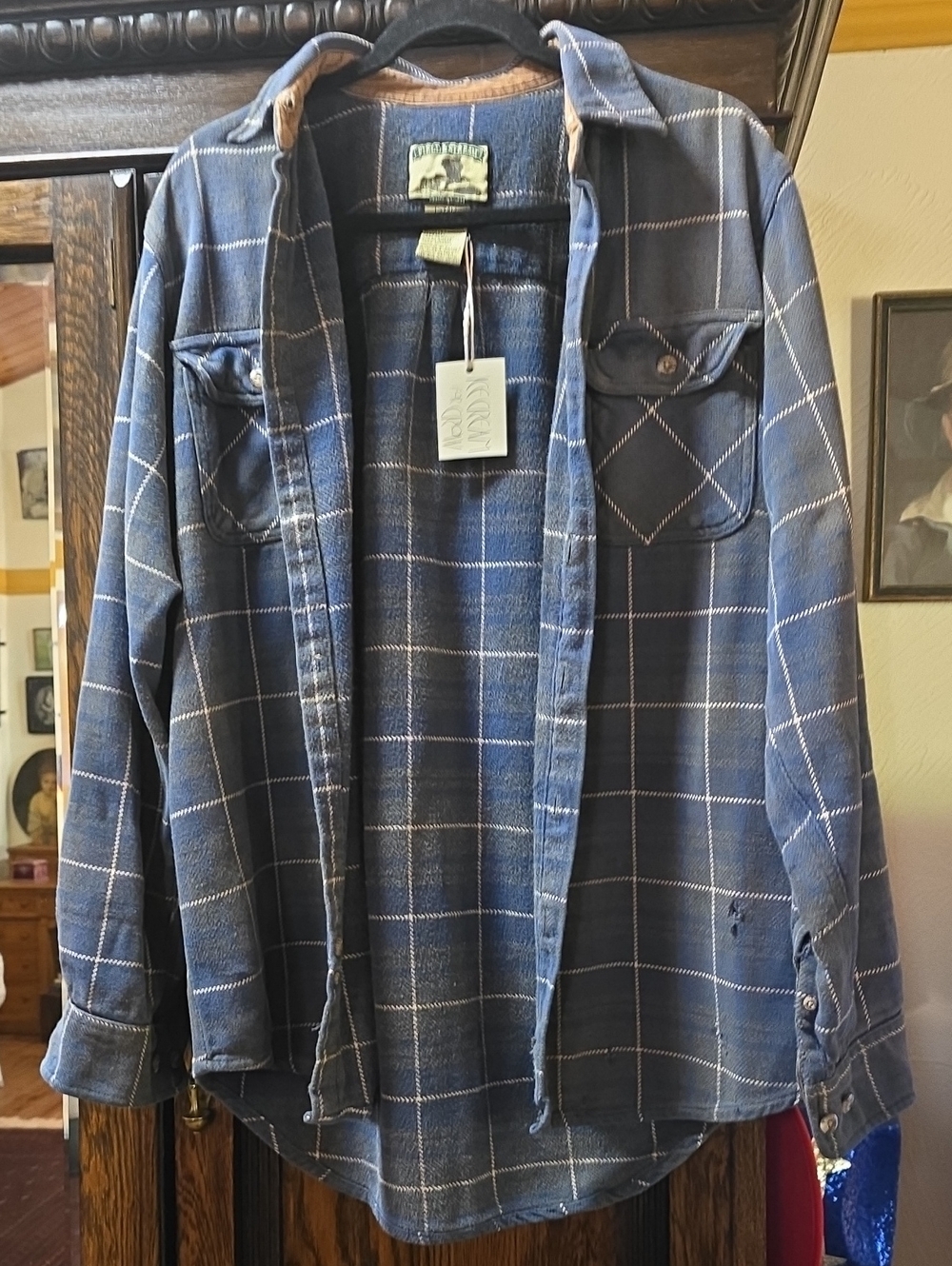Vintage distressed Flannel...